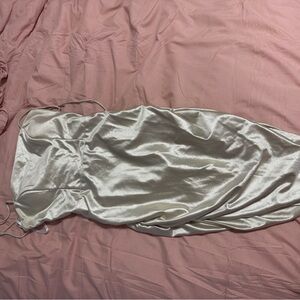 Luxurious Satin Chemise in Cream
